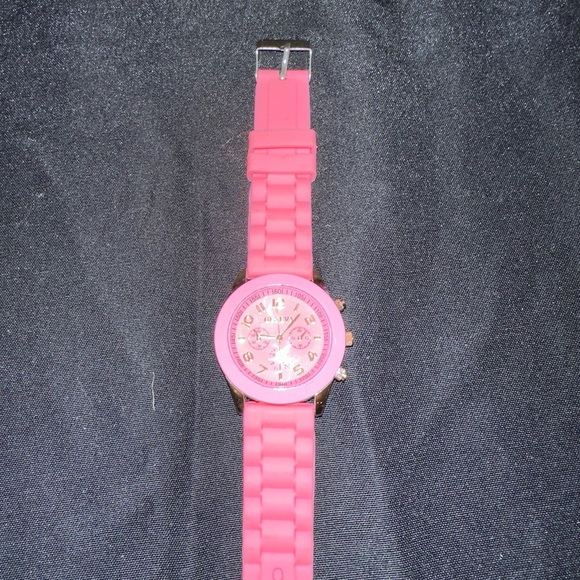 Hot Pink jelly watch - Picture 1 of 2